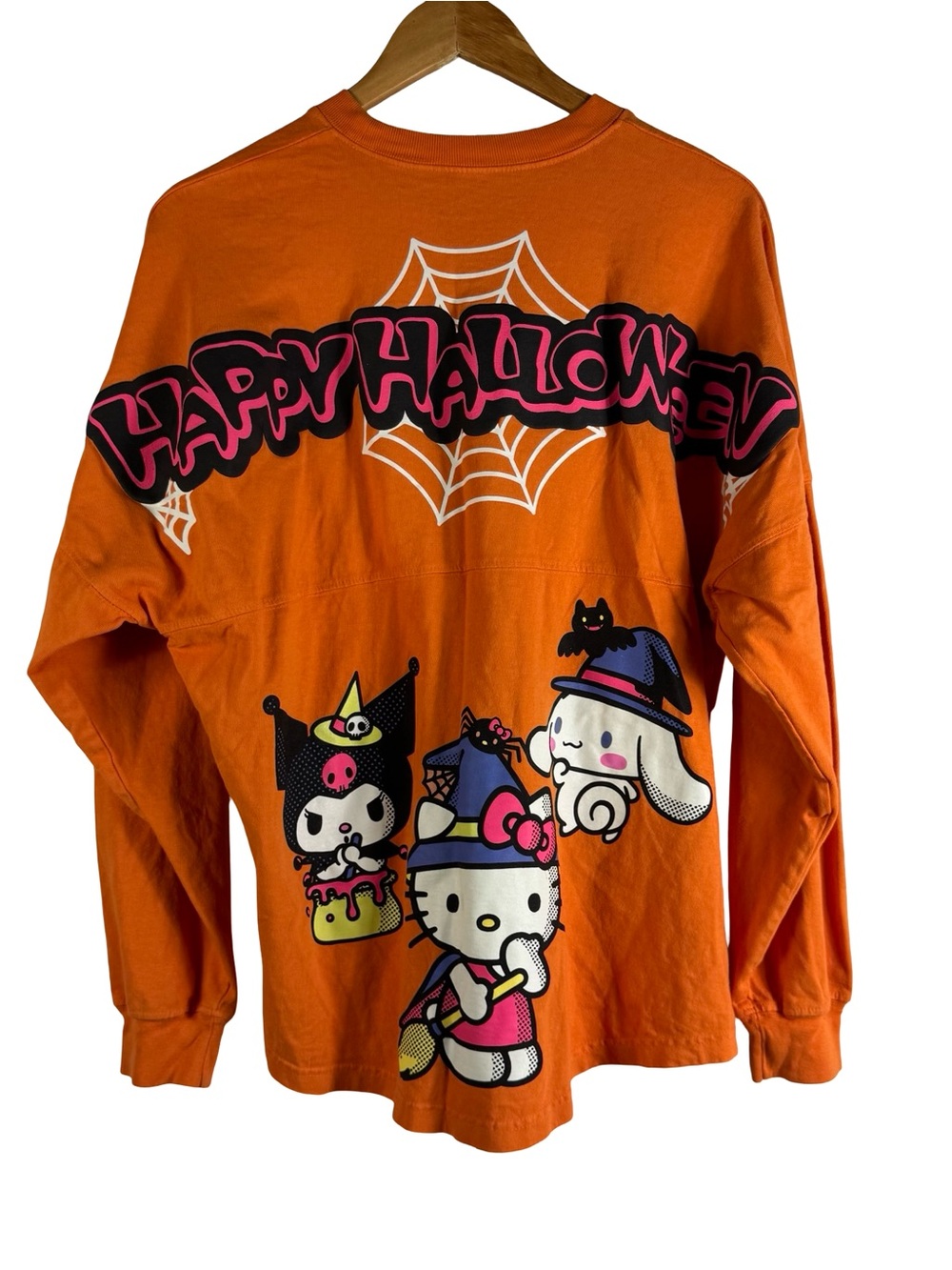 2025 Universal Studios Hello Kitty Happy Halloween Orange Spirit Jersey Size S